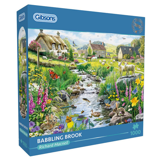 Gibsons 1000 Piece Jigsaw Puzzle - Babbling-Brook