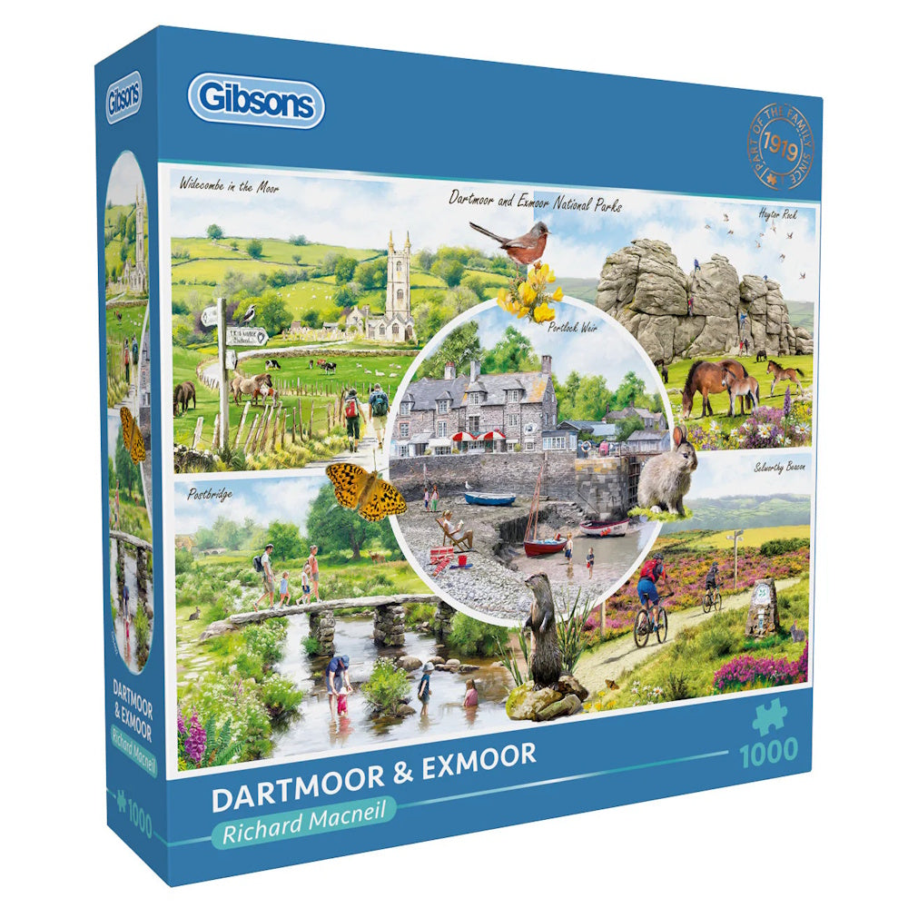 Gibsons 1000 Piece Jigsaw Puzzle - Dartmoor & Exmoor