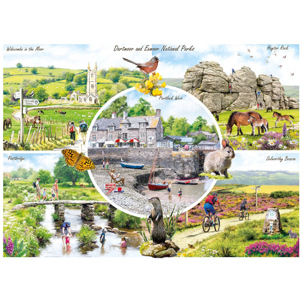 Gibsons 1000 Piece Jigsaw Puzzle - Dartmoor & Exmoor