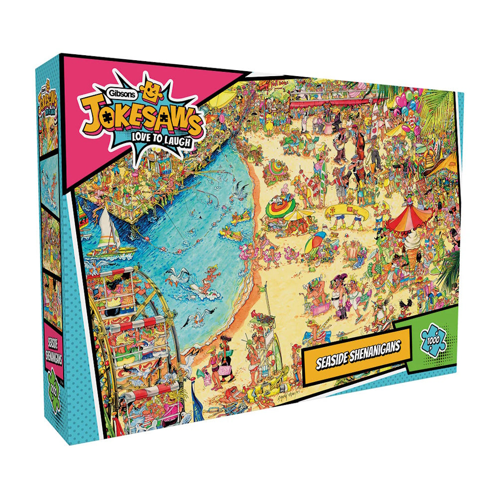 Gibsons 1000 Piece Jokesaws Puzzle: Seaside Shenanigans