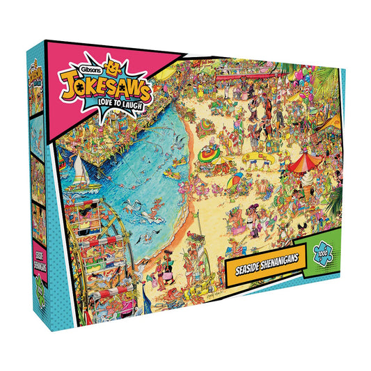 Gibsons 1000 Piece Jokesaws Puzzle: Seaside Shenanigans