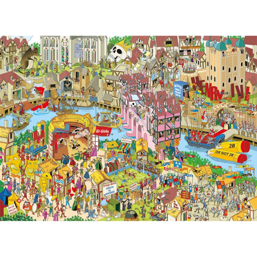 Gibsons 1000 Piece Jokesaws Puzzle: Shakespeare Shake-Up