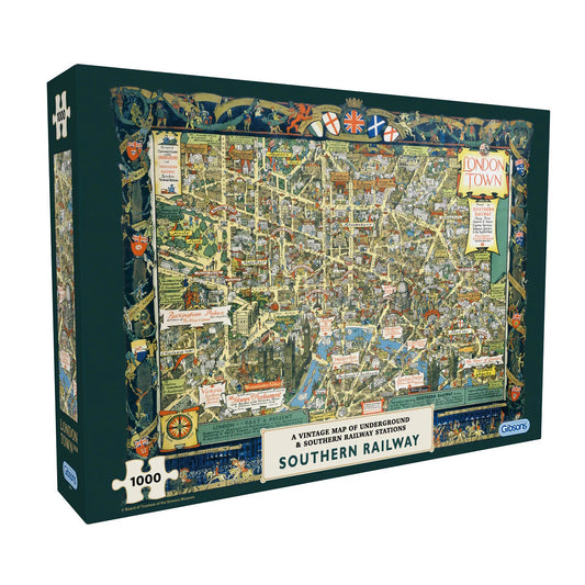 Gibsons 1000 Piece Jigsaw Puzzle - London Town By Southern Railway