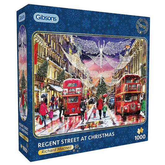 Gibsons 1000 Piece Jigsaw Puzzle - Regent Street at Christmas