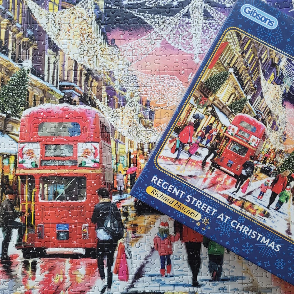 Gibsons 1000 Piece Jigsaw Puzzle - Regent Street at Christmas