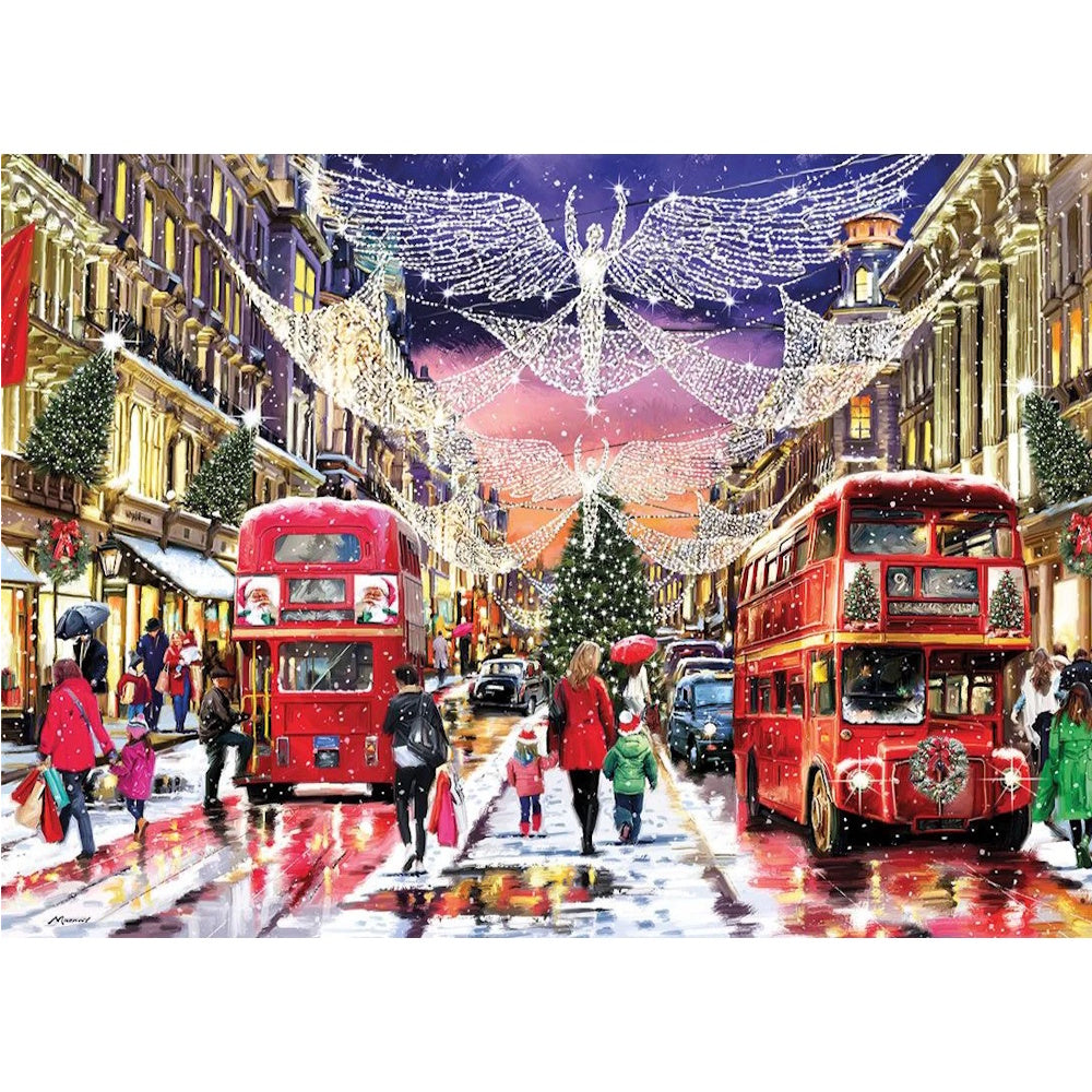 Gibsons 1000 Piece Jigsaw Puzzle - Regent Street at Christmas