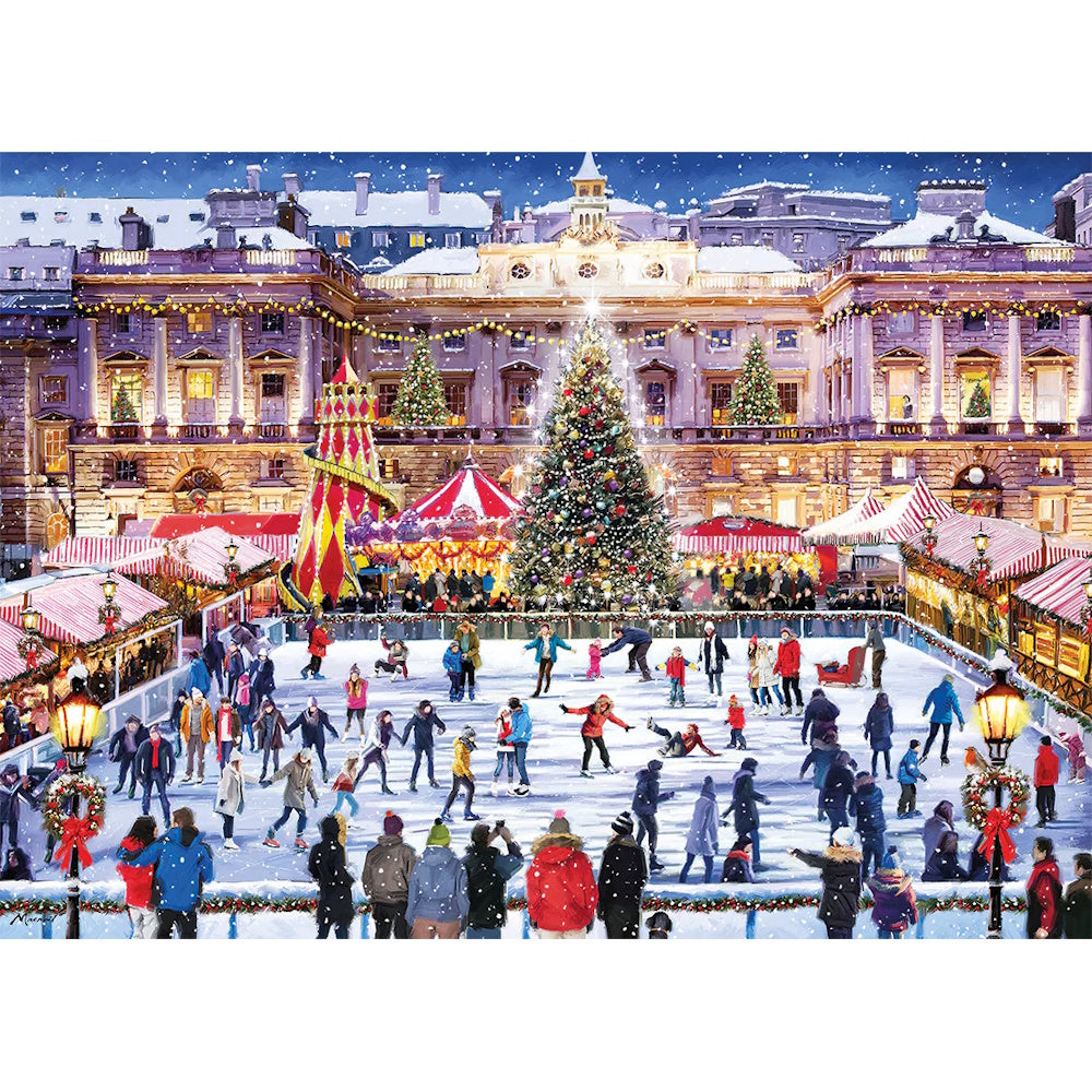 Gibsons 1000 Piece Jigsaw Puzzle - Skating at Somerset House