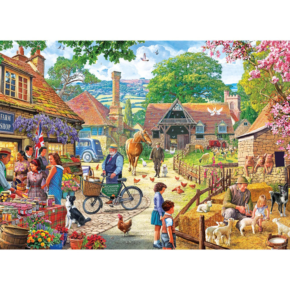 Gibsons 1000 Piece Jigsaw Puzzle - The Farm Shop