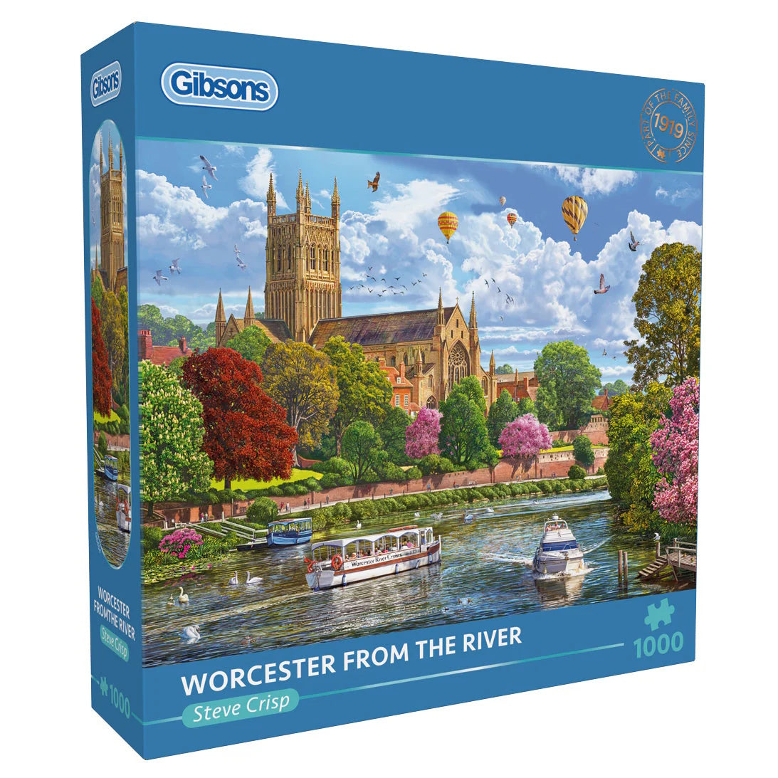 Gibsons 1000 Piece Jigsaw Puzzle - Worcester from the River