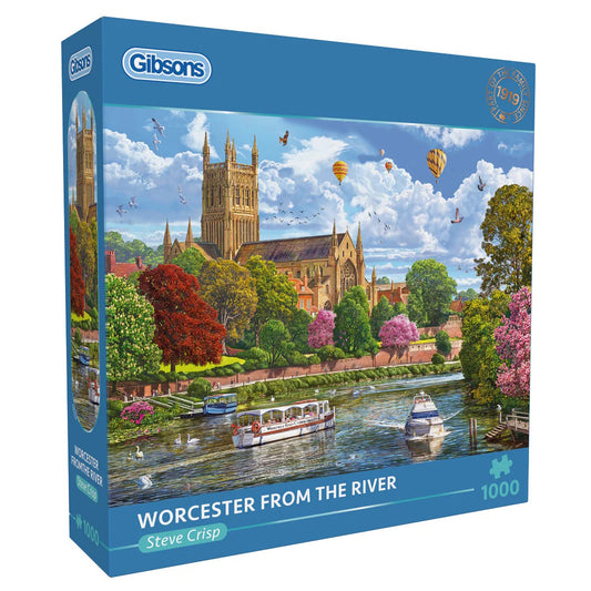 Gibsons 1000 Piece Jigsaw Puzzle - Worcester from the River