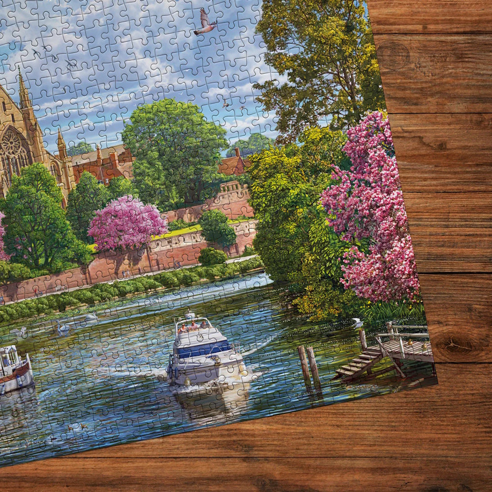 Gibsons 1000 Piece Jigsaw Puzzle - Worcester from the River