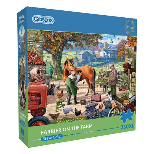 Gibsons 250XL Piece Jigsaw Puzzle - Farrier on the Farm