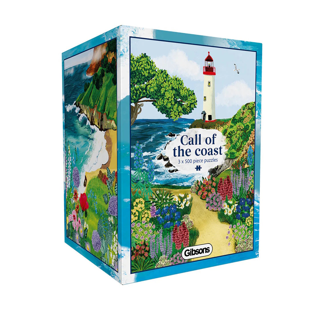 Gibsons 3 x 500 Piece Jigsaw Puzzles - Call of the Coast