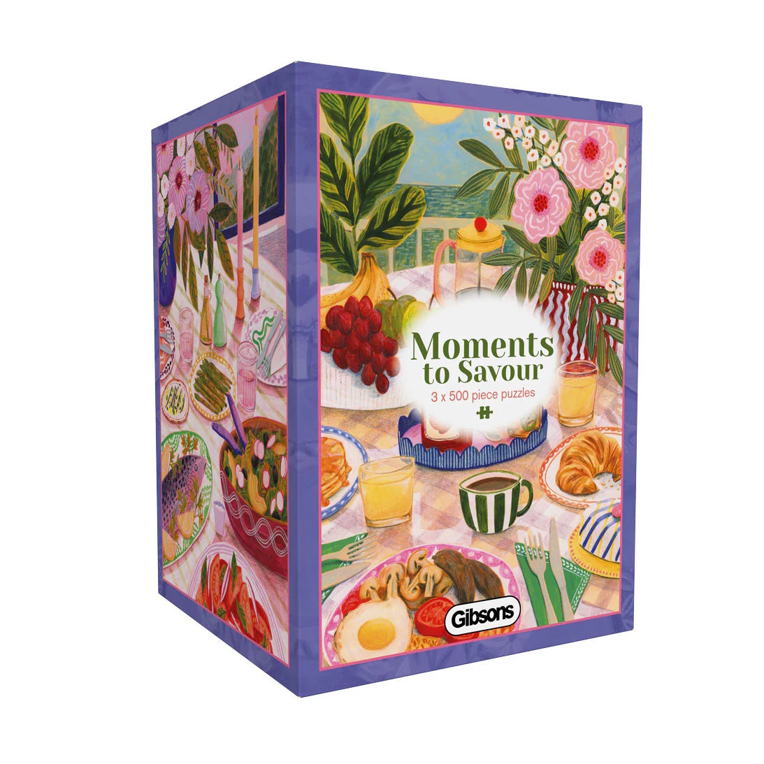 Gibsons 3 x 500 Piece Jigsaw Puzzles - Moments to Savour