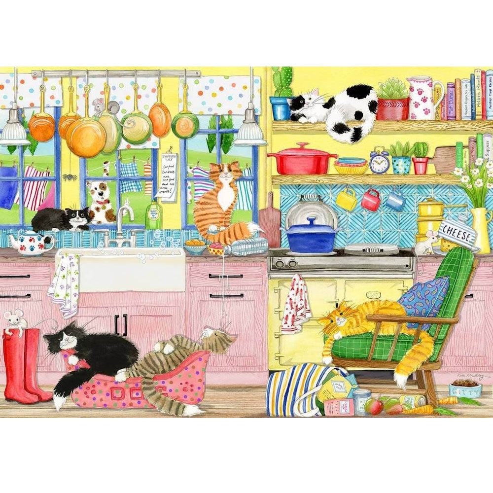 Gibsons 4 x 500 Piece Jigsaw Puzzles - Catastrophe Cottage