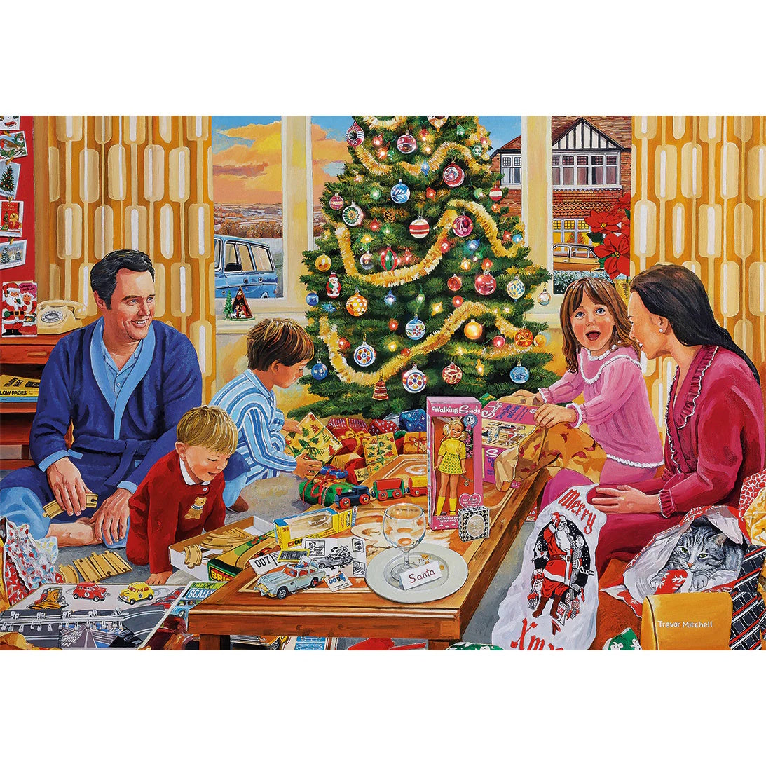 Gibsons 4 x 500 Piece Jigsaw Puzzles - A Christmas to Remember