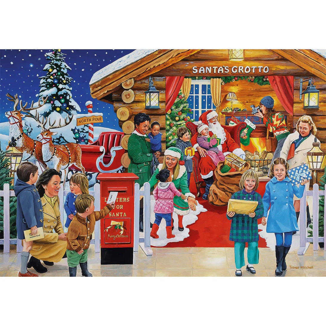 Gibsons 4 x 500 Piece Jigsaw Puzzles - A Christmas to Remember