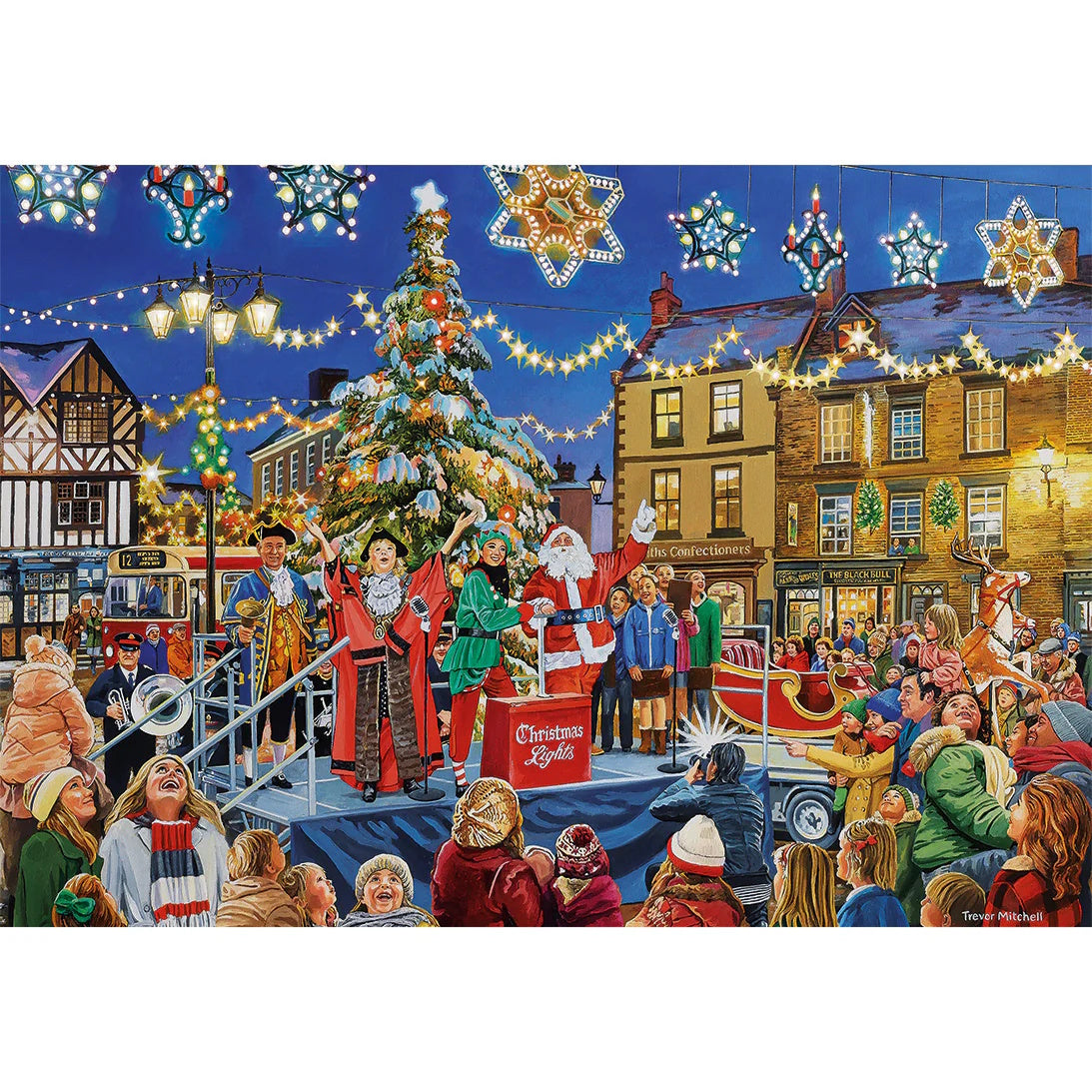 Gibsons 4 x 500 Piece Jigsaw Puzzles - A Christmas to Remember