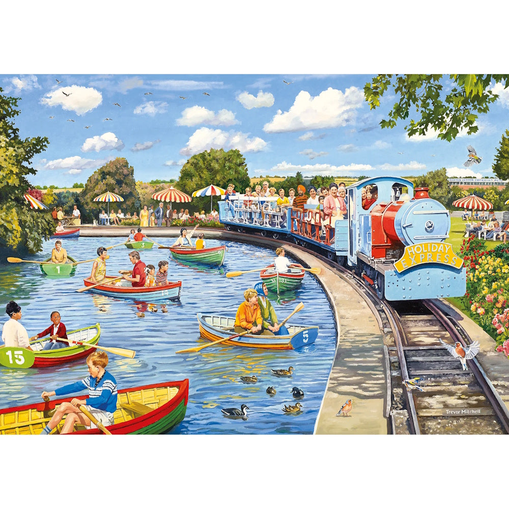 Gibsons 4 x 500 Piece Jigsaw Puzzles - Wish You Were Here