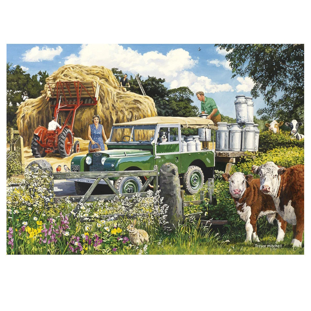 Gibsons 4 x 500 Piece Jigsaw Puzzles - The Farmer's Round