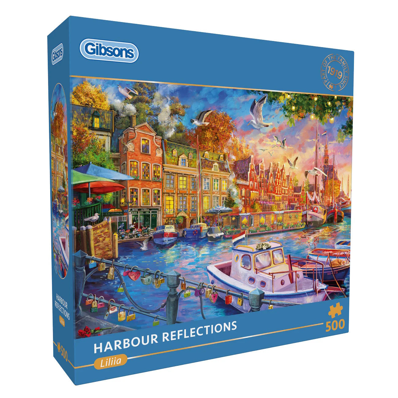 Gibsons 500 Piece Jigsaw Puzzle - Harbour Reflections