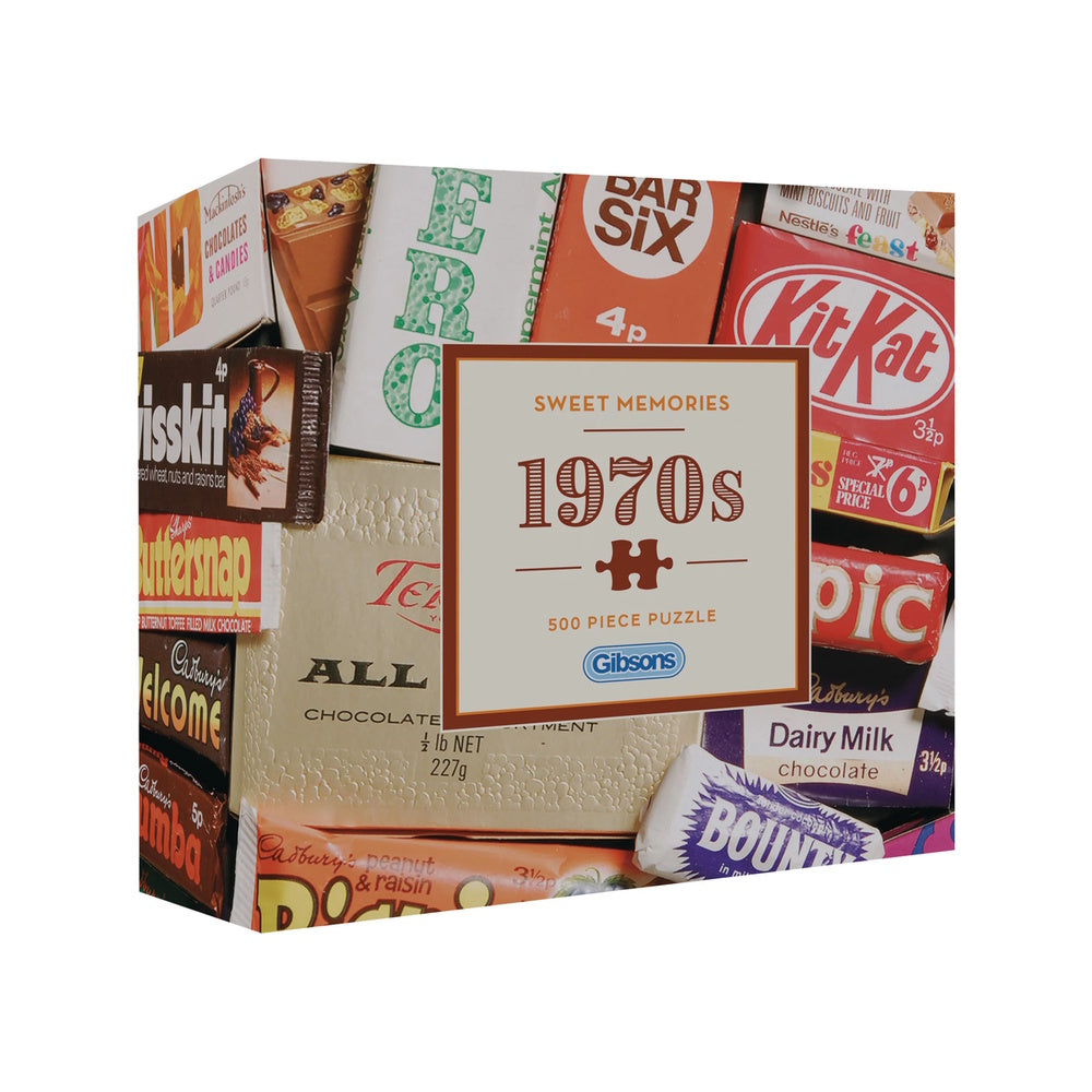 Gibsons 500 Piece Jigsaw Puzzle - Sweet Memories of the 1970s