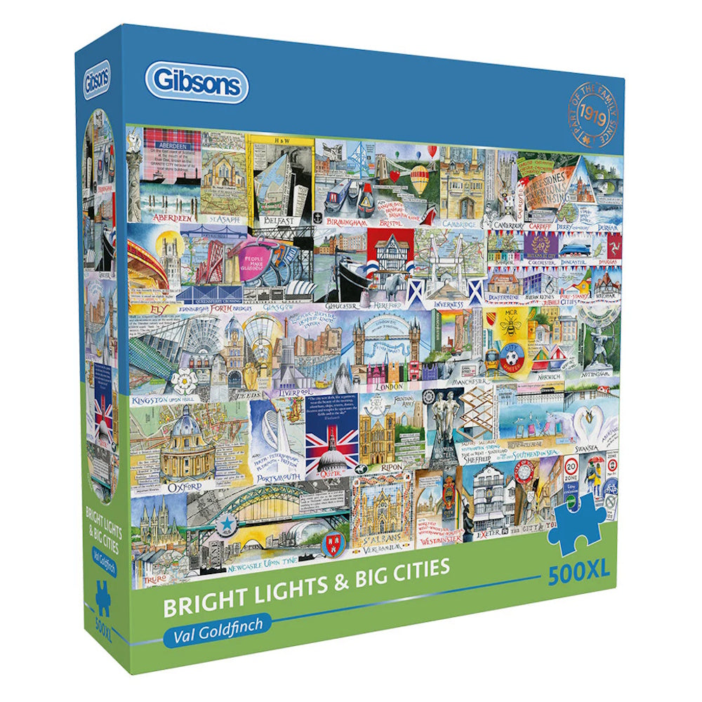 Gibsons 500XL Piece Jigsaw Puzzle - Bright Lights & Big Cities