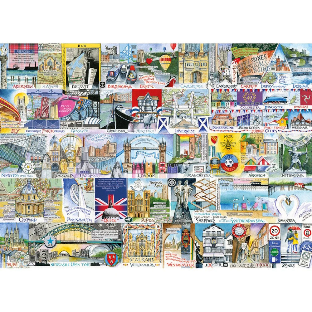 Gibsons 500XL Piece Jigsaw Puzzle - Bright Lights & Big Cities