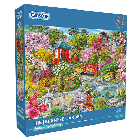 Gibsons 1000 Piece Jigsaw Puzzle - The Japanese Garden (Damaged Box)