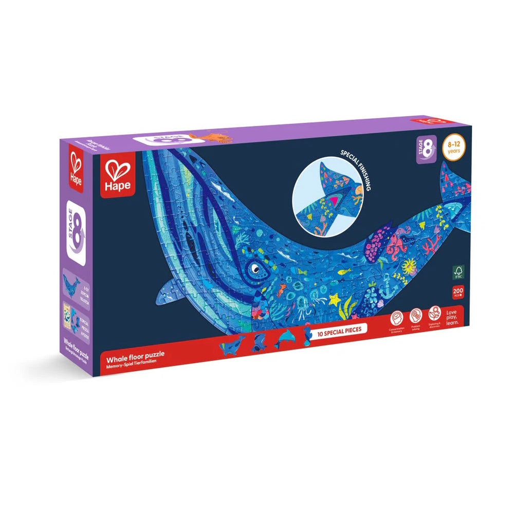 Hape 200 Piece Floor Puzzle - Humpback Whale