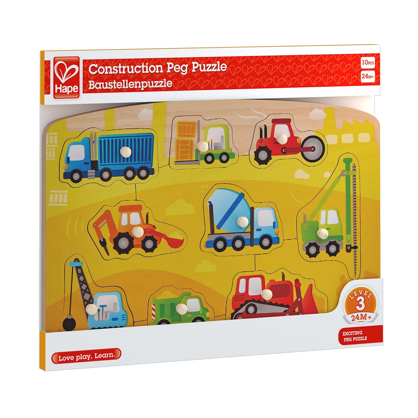 Hape Construction Peg Puzzle