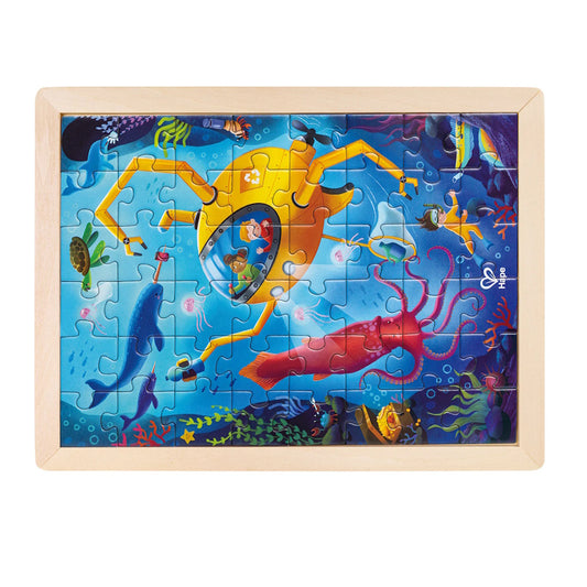 Hape Double Sided Colour Puzzle 48 Piece Ocean Rescue