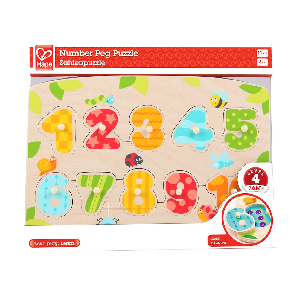 Hape Number Peg Puzzle