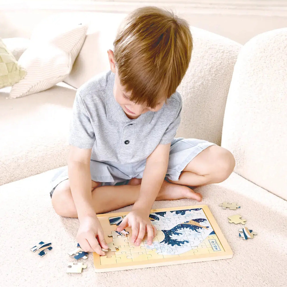 Hape x The Met Hokusai Great Wave Puzzle