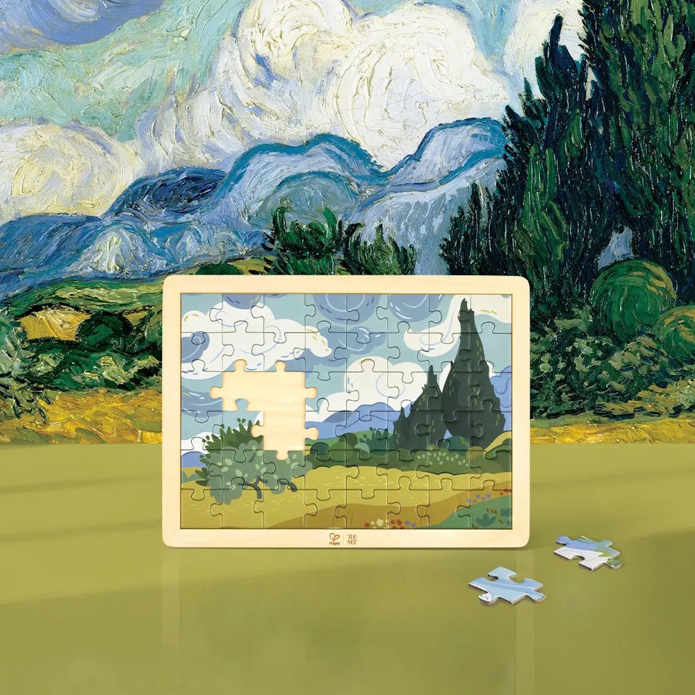 Hape x The Met Van Gogh Cypresses Puzzle