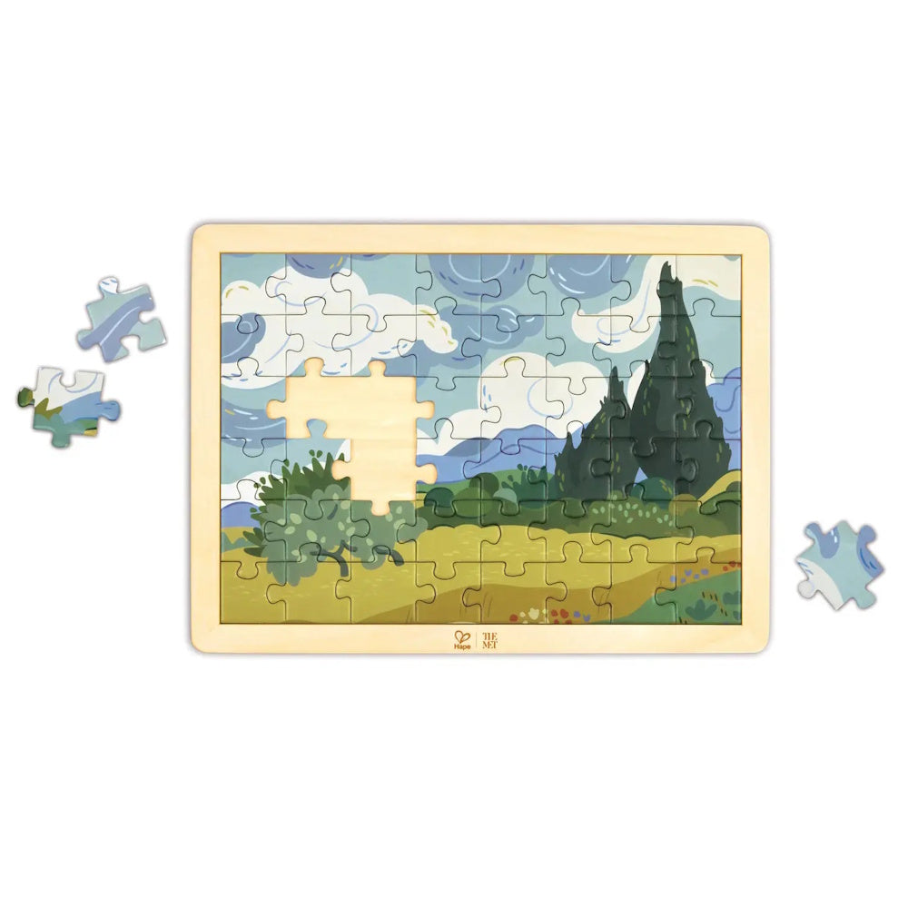 Hape x The Met Van Gogh Cypresses Puzzle