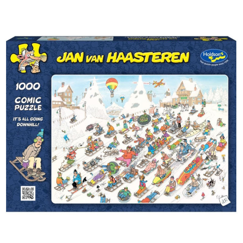 Holdson van Haasteren 1000 Piece Puzzle - It's Going Downhill!