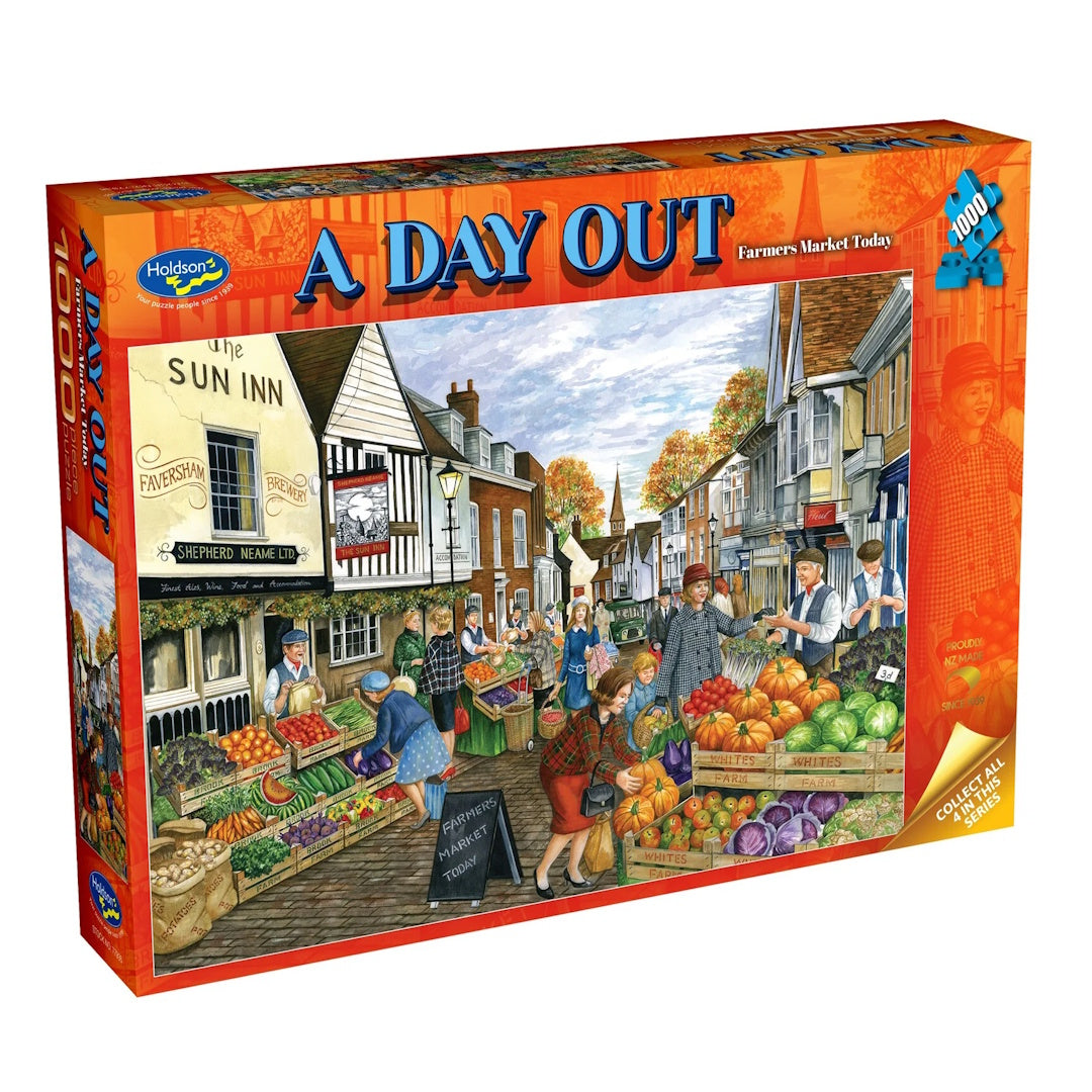 Holdson A Day Out 1000 Piece Puzzle - Farmers Market Today