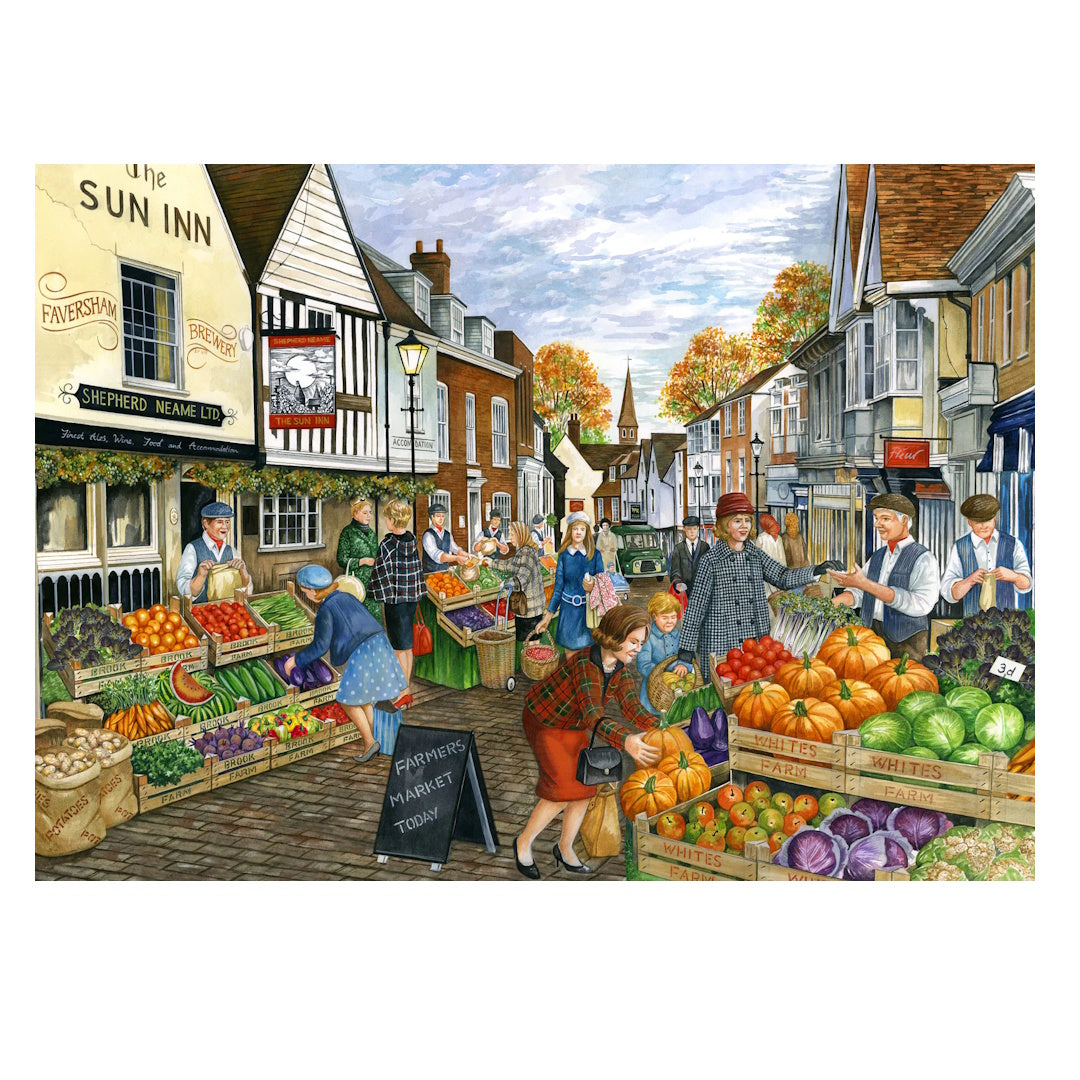 Holdson A Day Out 1000 Piece Puzzle - Farmers Market Today