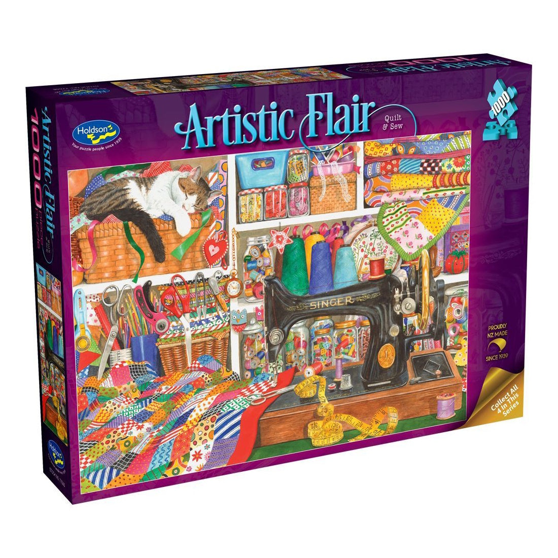 Holdson Artistic Flair 1000 Piece Puzzle - Quilt & Sew