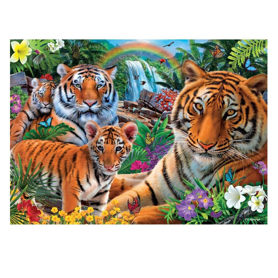 Holdson Call of the Wild 1000 Piece Puzzle - Rainbow Tigers