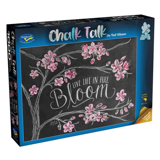 Holdson Chalk Talk 1000 Piece Puzzle - In Full Bloom