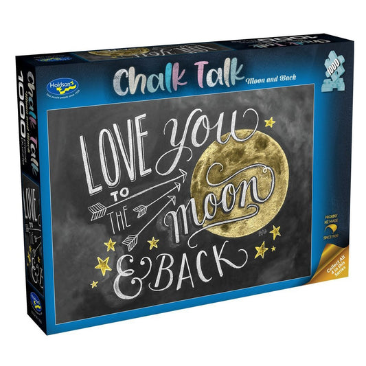 Holdson Chalk Talk 1000 Piece Puzzle - Moon and Back