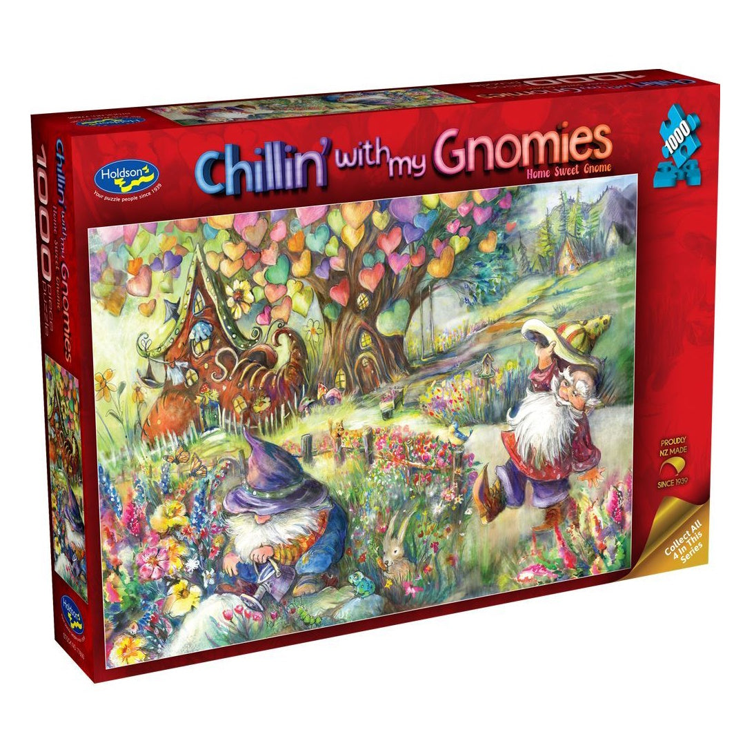 Holdson Chillin' with my Gnomies 1000 Piece Puzzle - Home Sweet Gnome