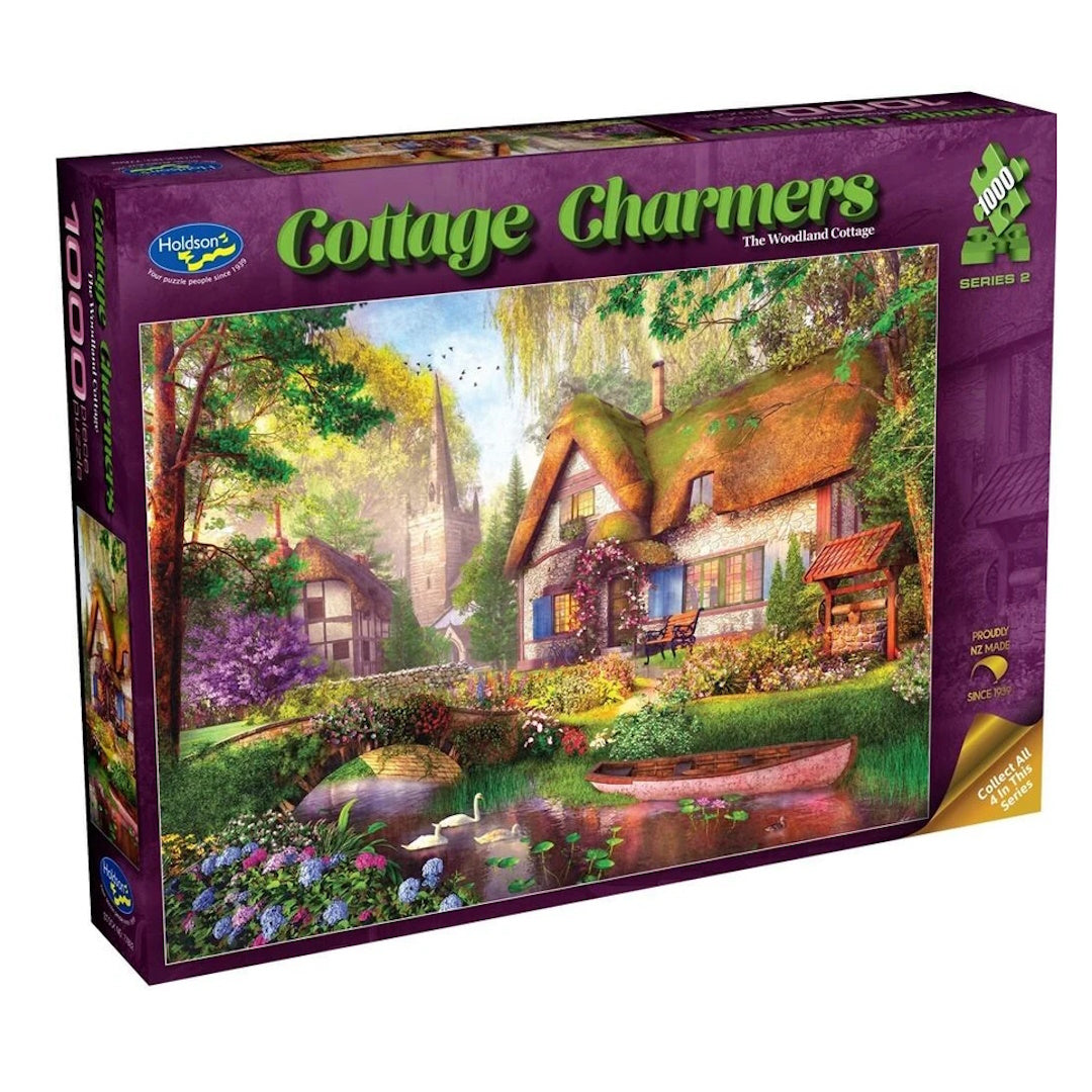 Holdson Cottage Charmers 1000 Piece Puzzle - The Woodland Cottage