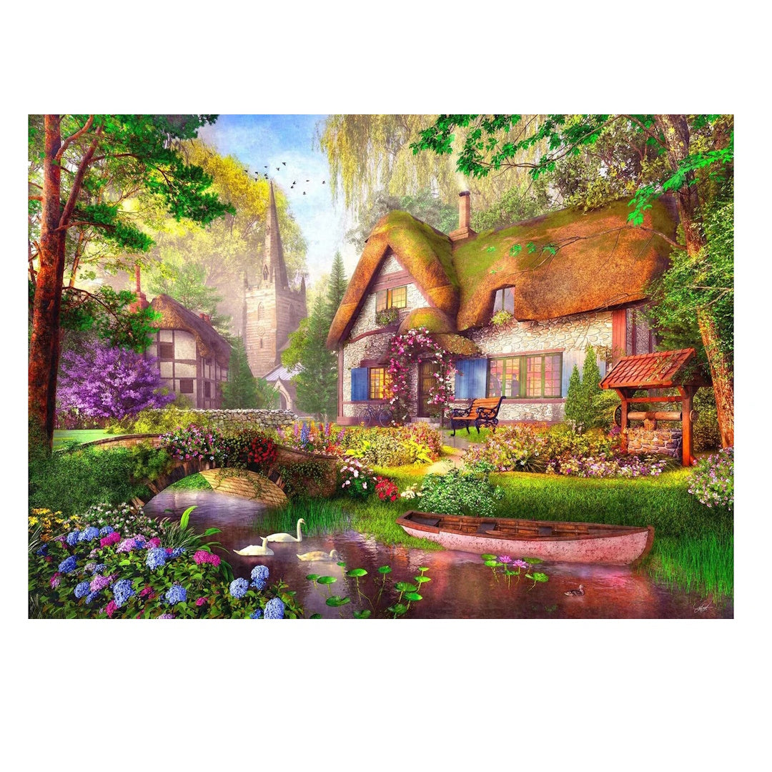 Holdson Cottage Charmers 1000 Piece Puzzle - The Woodland Cottage