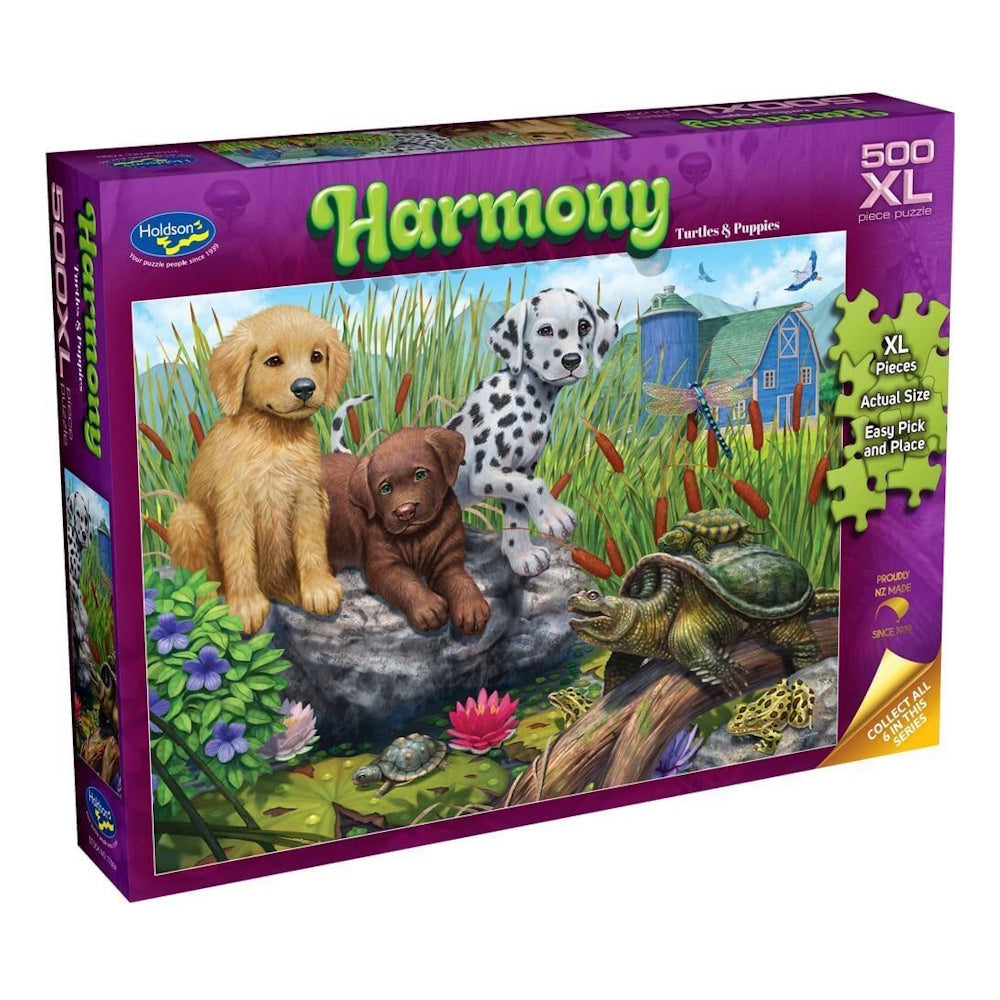 Holdson Harmony 500XL Piece Puzzle - Turtles & Puppies