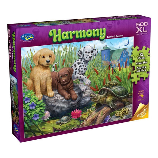 Holdson Harmony 500XL Piece Puzzle - Turtles & Puppies