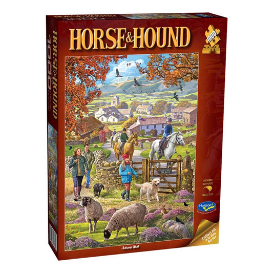 Holdson Horse & Hound 1000 Piece Puzzle - Autumn Walk