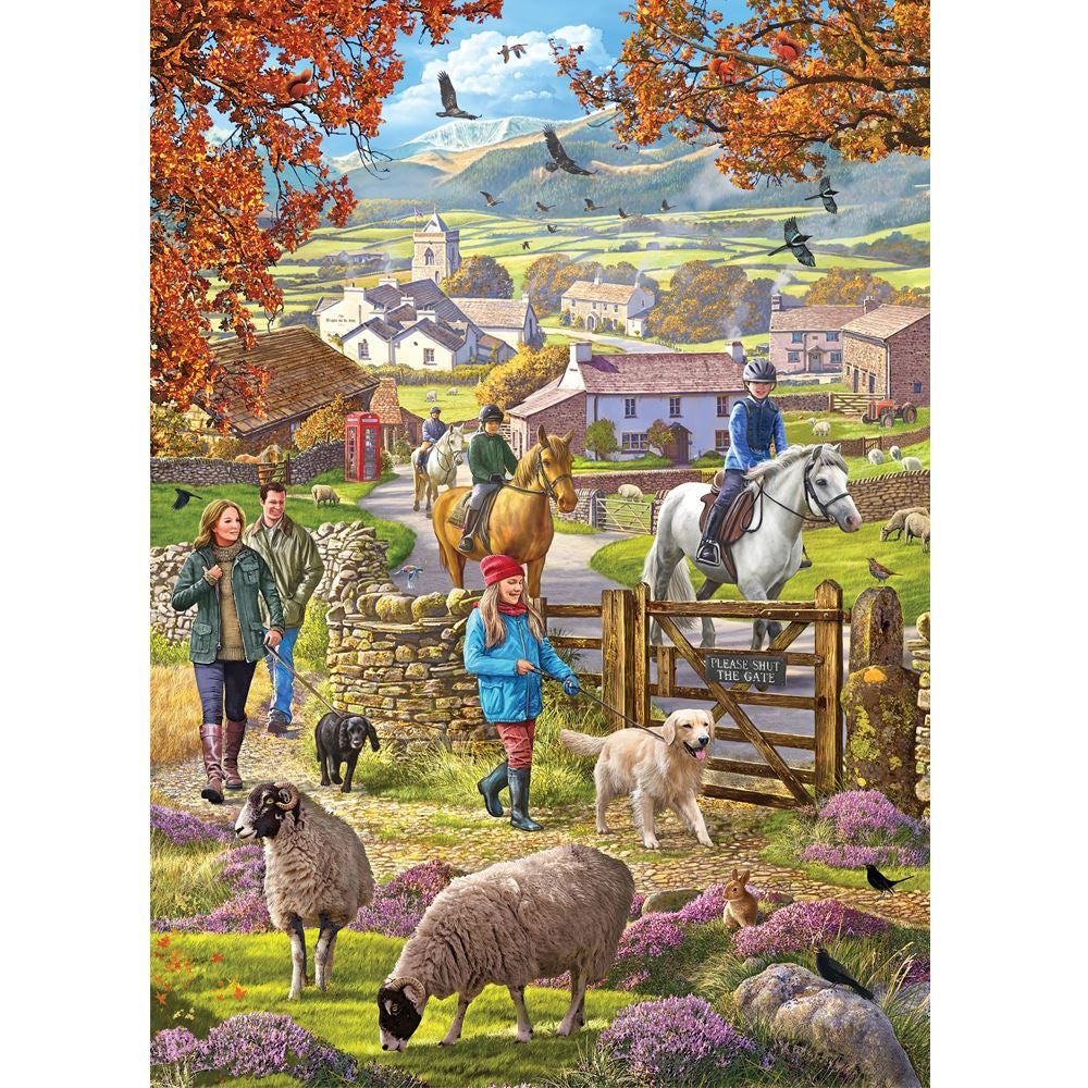 Holdson Horse & Hound 1000 Piece Puzzle - Autumn Walk